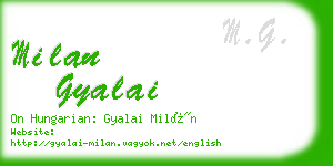 milan gyalai business card